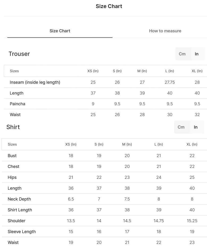 Size guide