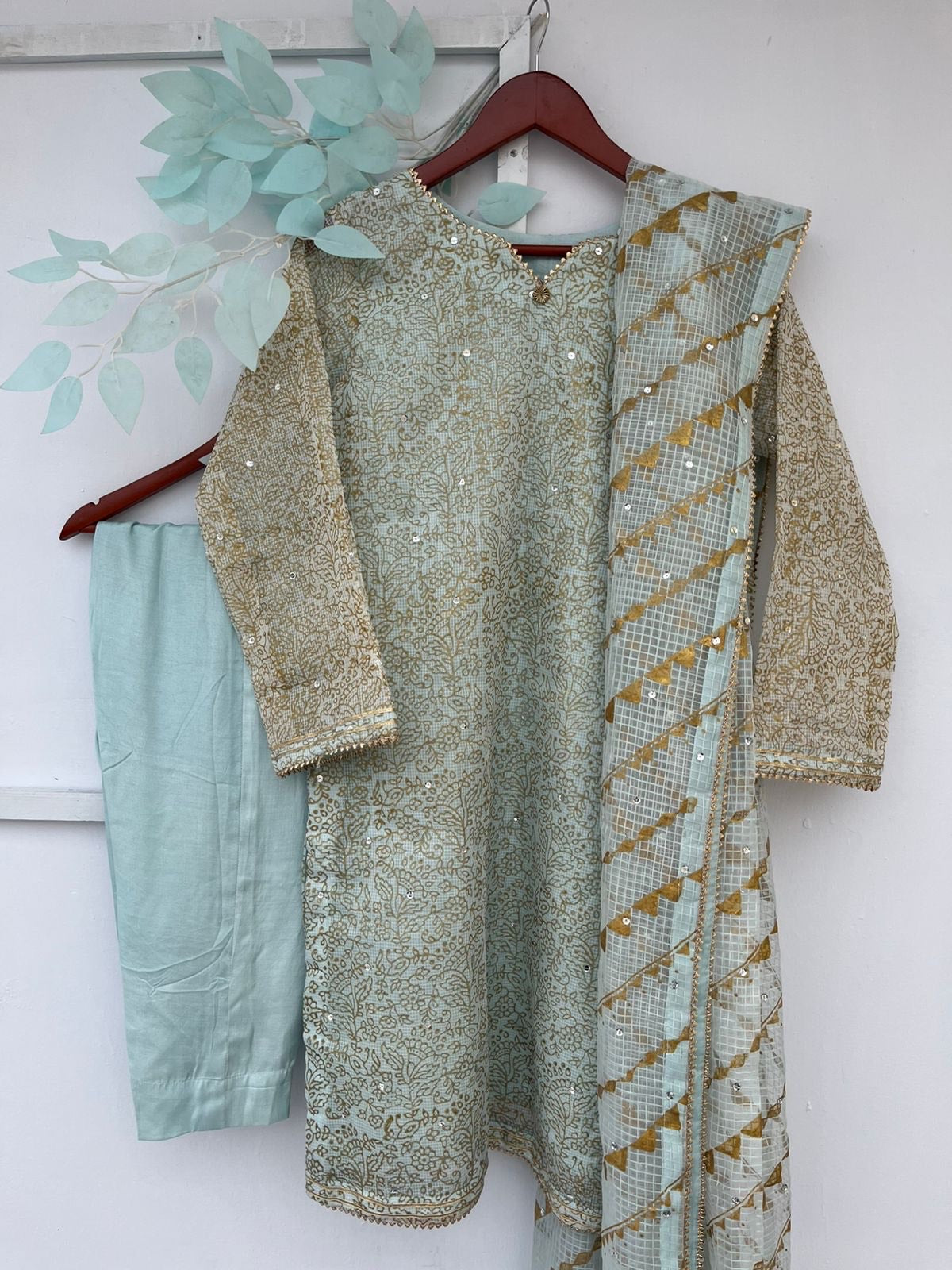 Ice Blue Kurta Set PW-6