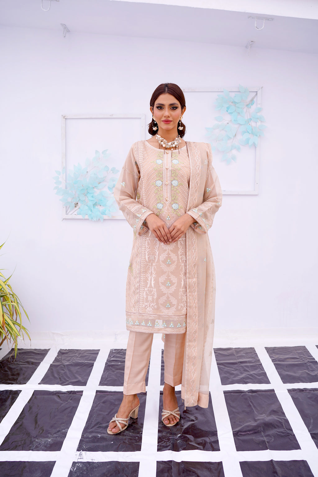 Beige Pastel Formal