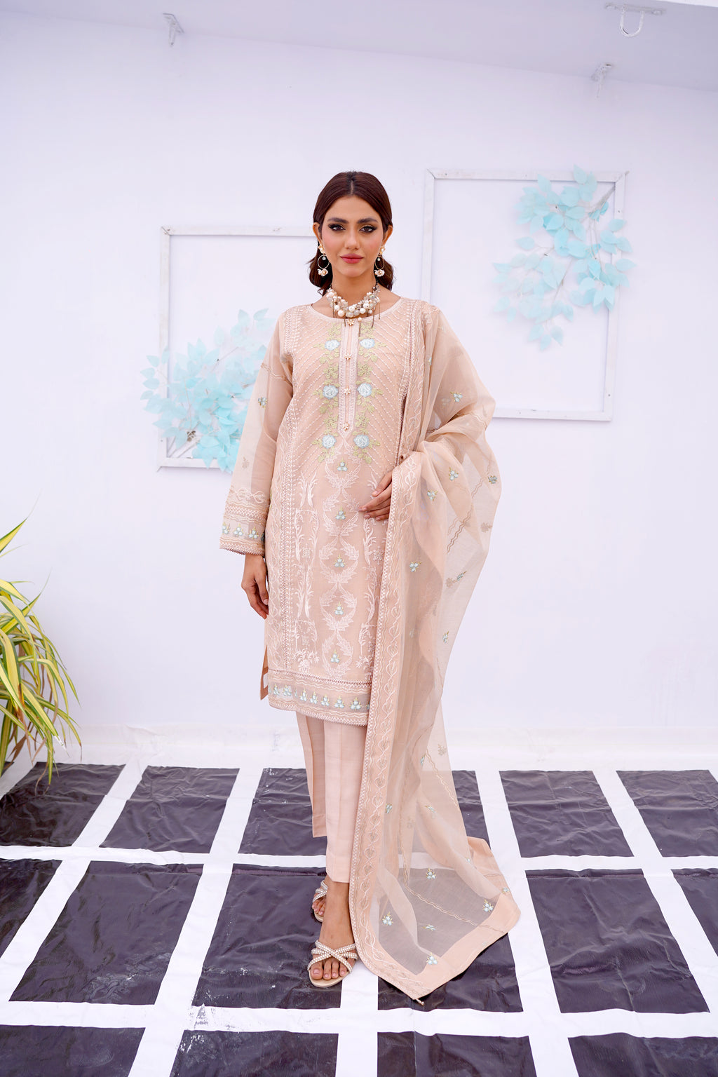 Beige Pastel Formal