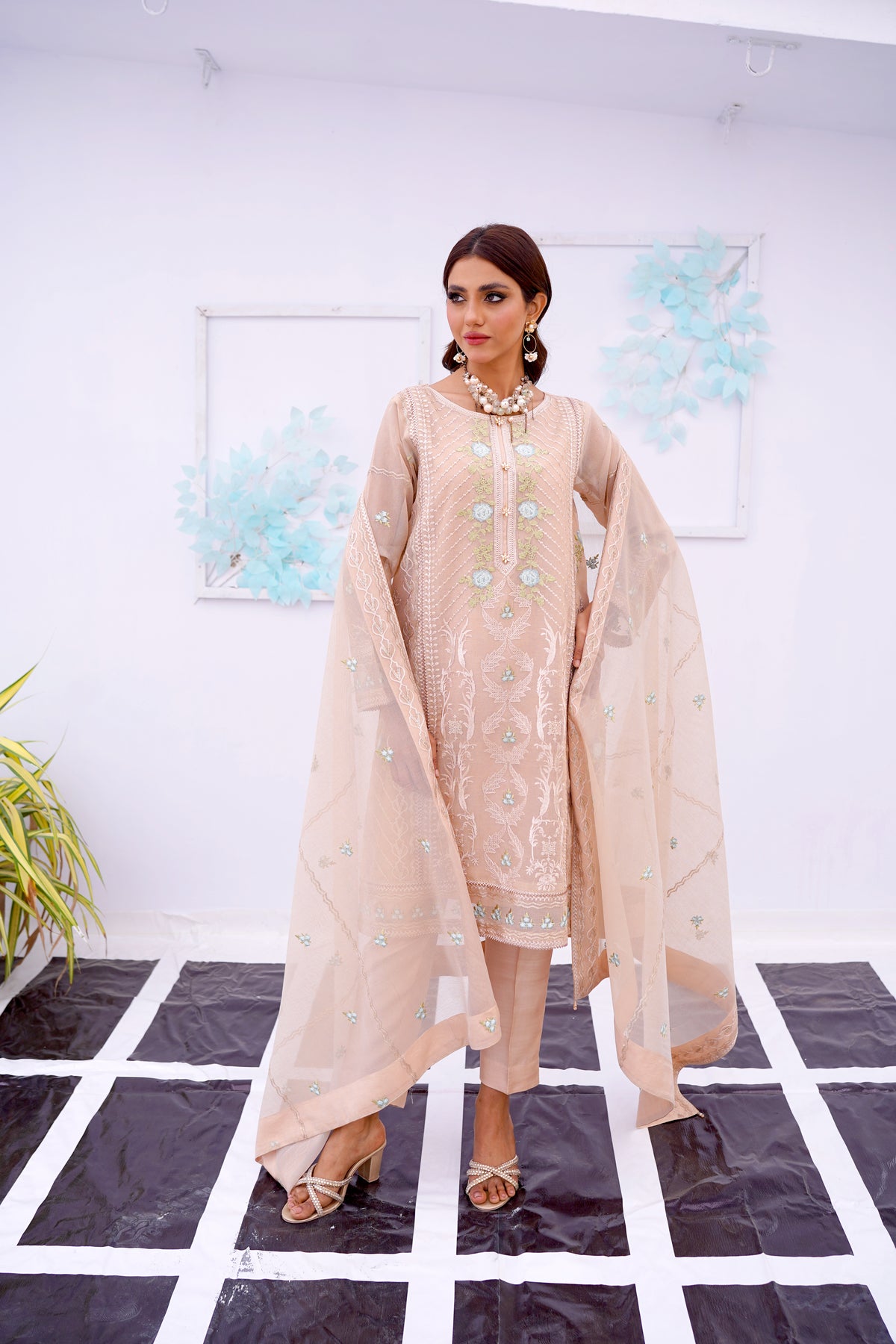 Beige Pastel Formal