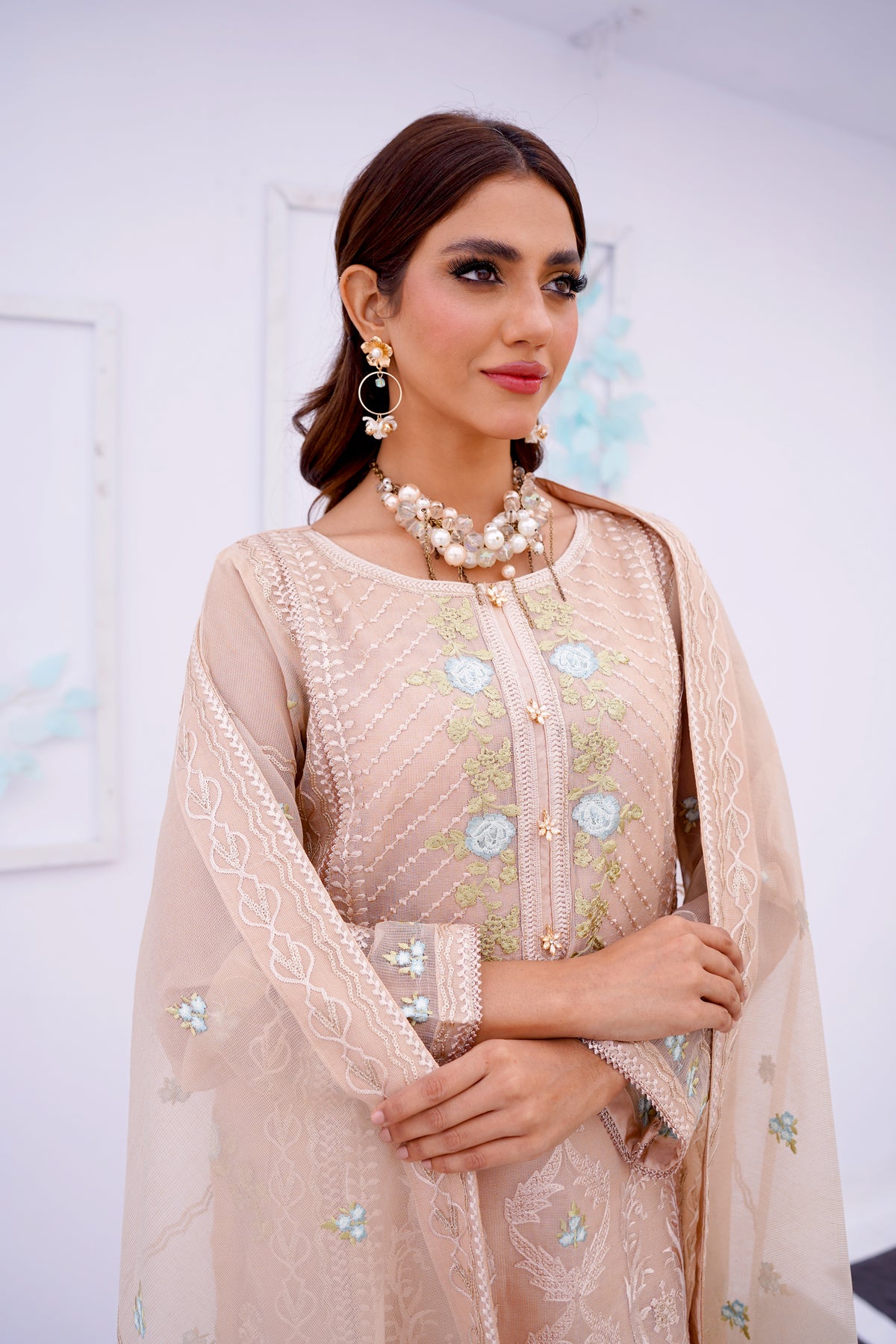 Beige Pastel Formal