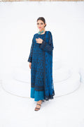 Teal Blue Chiffon