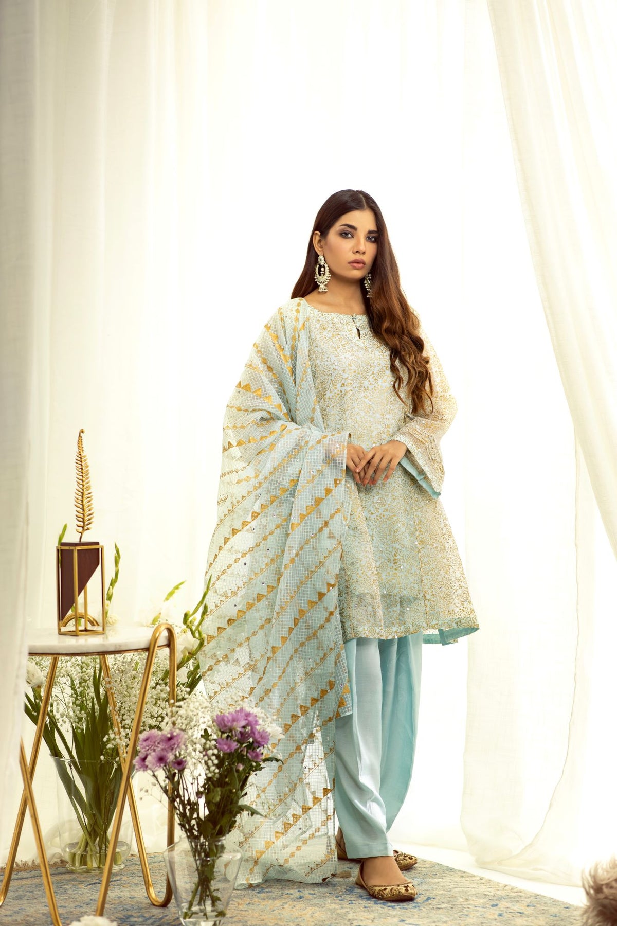 Ice Blue Frock