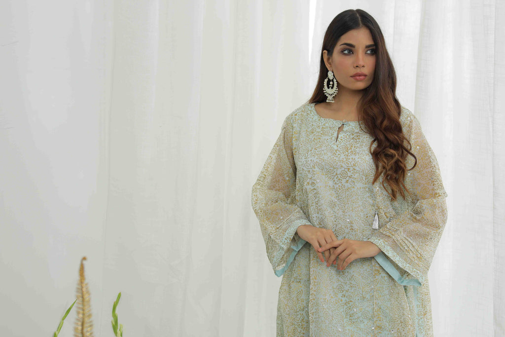 Ice Blue Frock