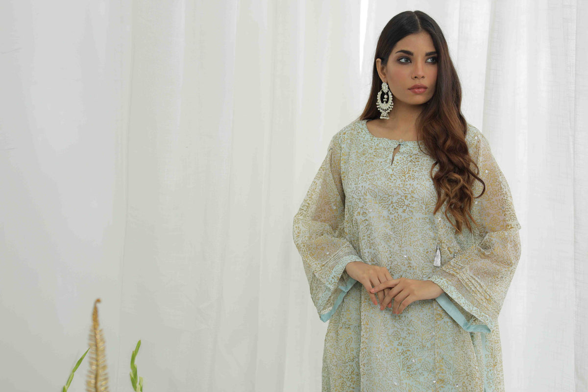 Ice Blue Frock