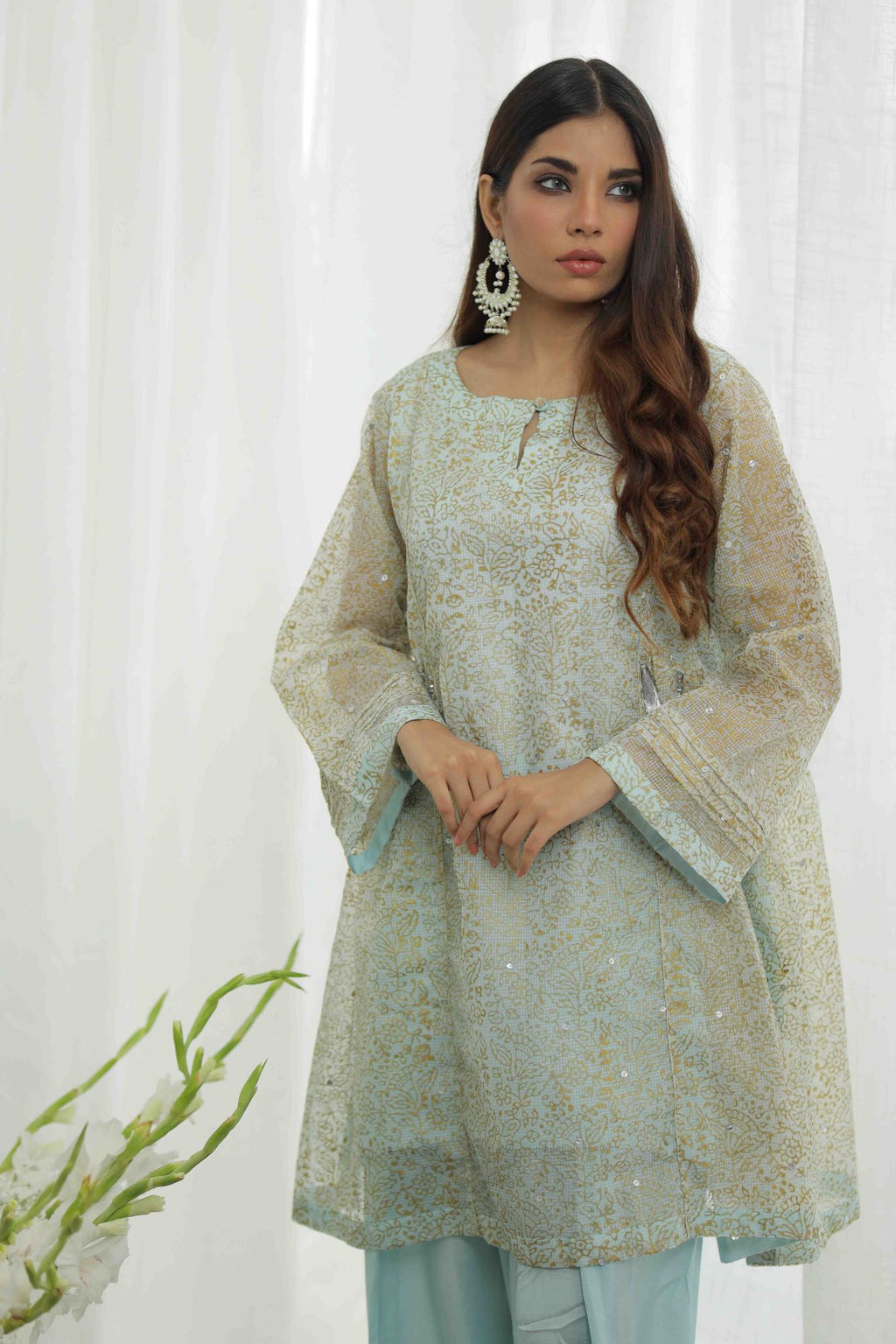 Ice Blue Frock