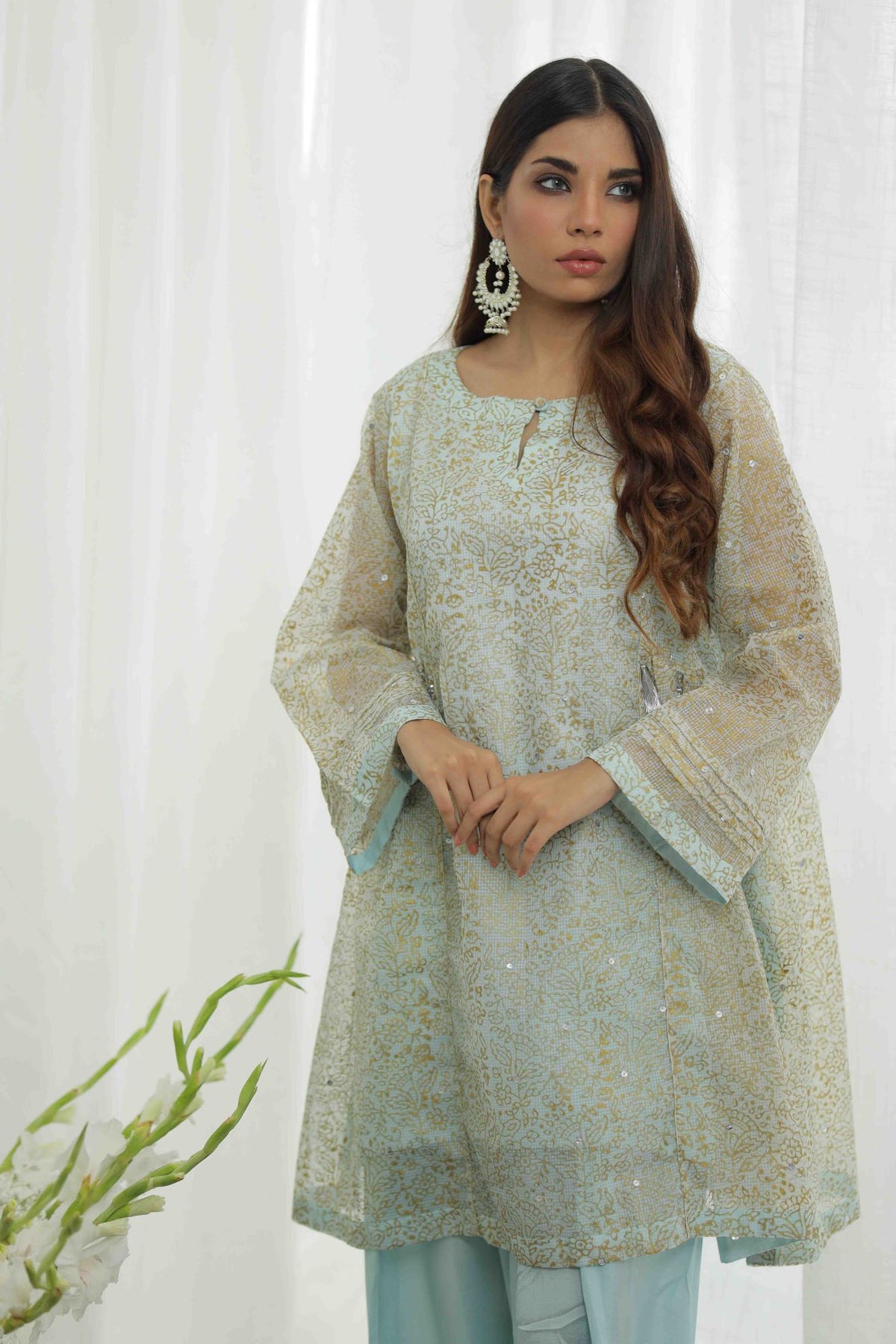 Ice Blue Frock