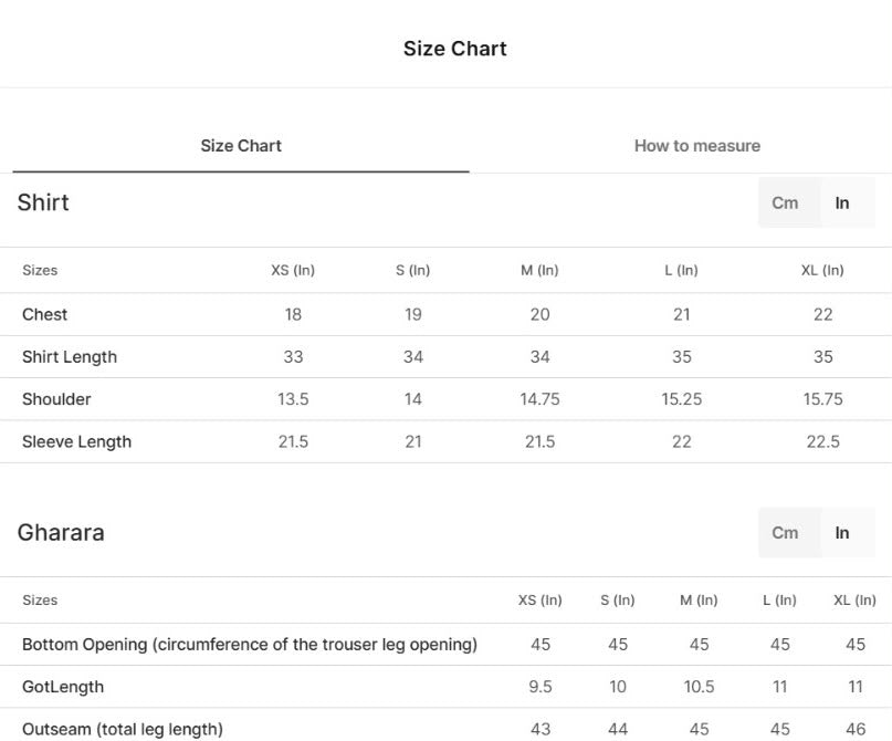 Size guide