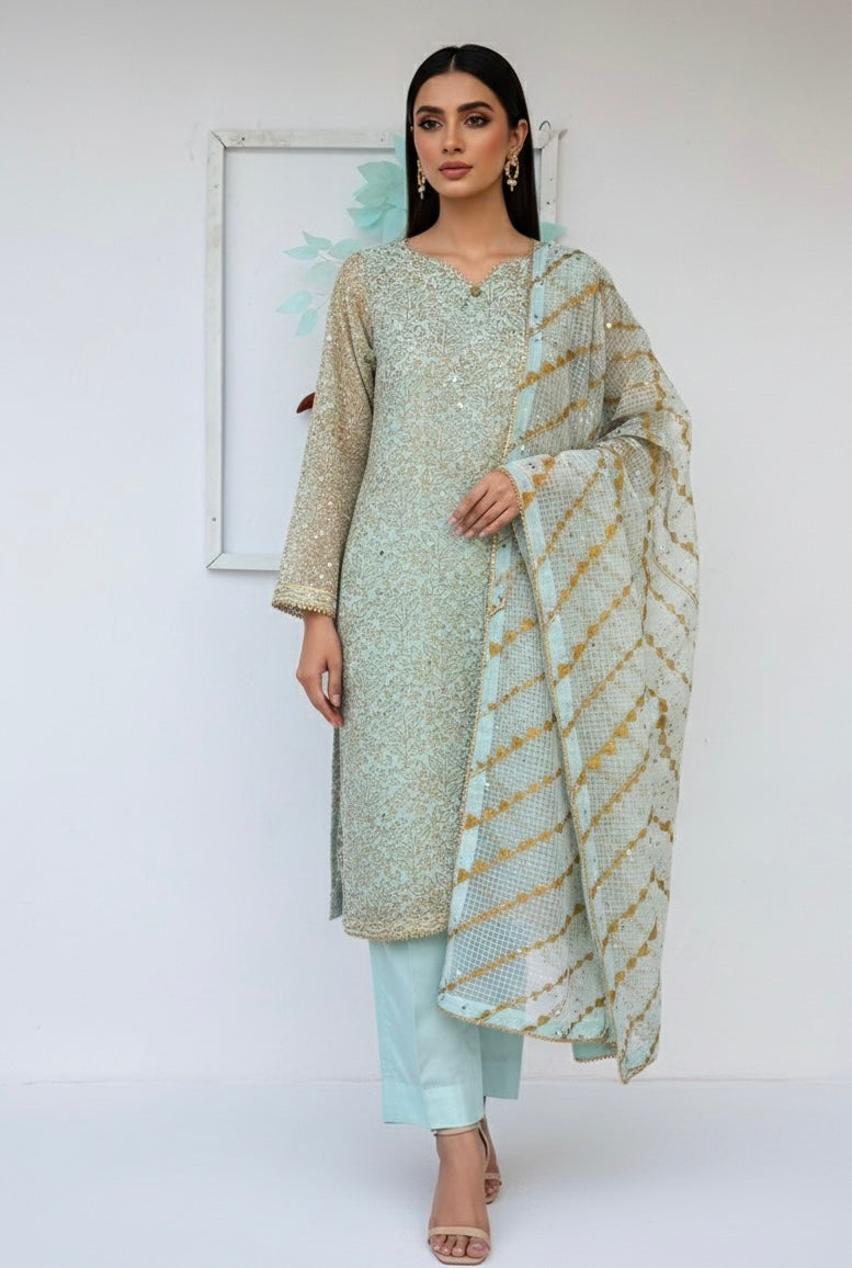 Ice Blue Kurta Set PW-6