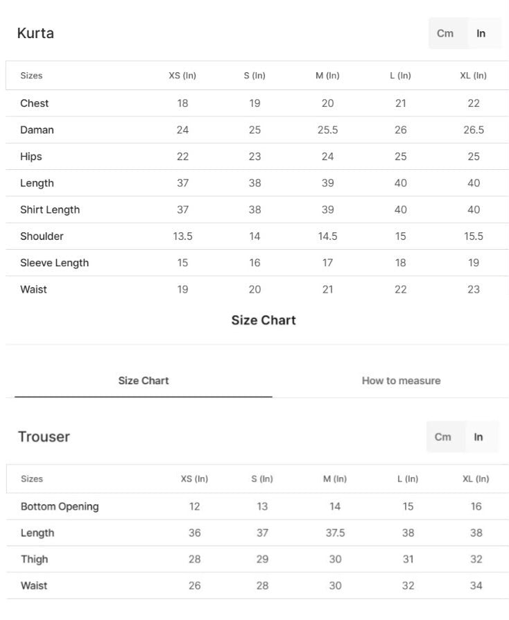 Size guide