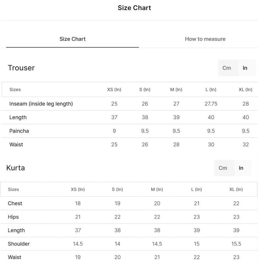 Size guide
