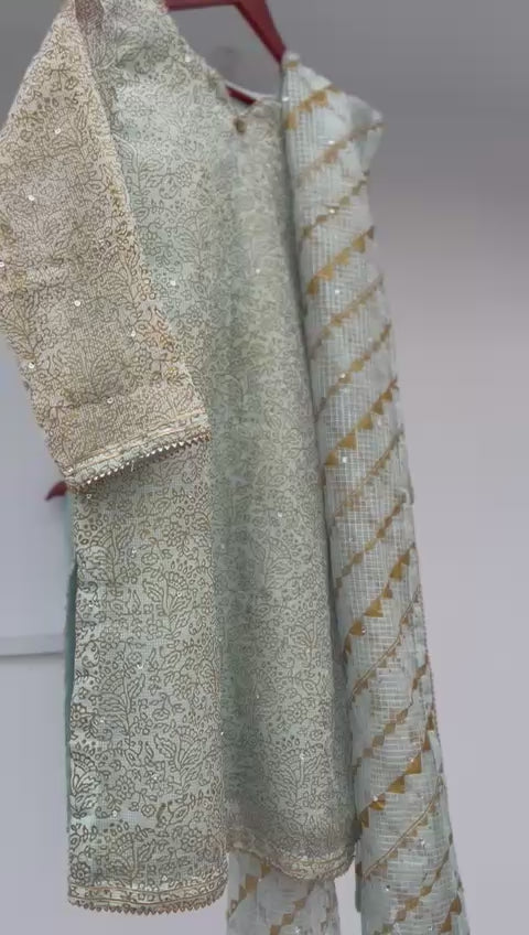 Ice Blue Kurta Set PW-6